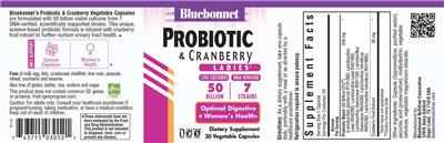 Ladies' Probiotic & Cranberry label