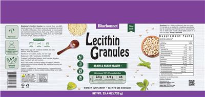 Lecithin Granules label
