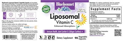 Liposomal Vitamin C label