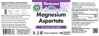 Magnesium Aspartate label