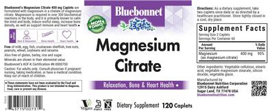 Magnesium Citrate label