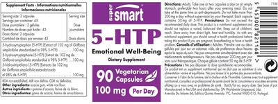 5-HTP 100 mg label