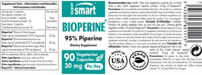 Bioperine 30 mg label