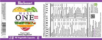 Maxi One Iron-Free label