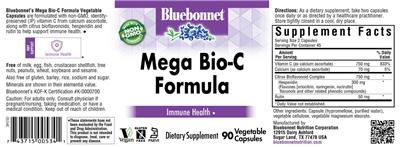 Mega Bio-C Formula label