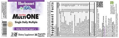 Multi One Iron-Free label