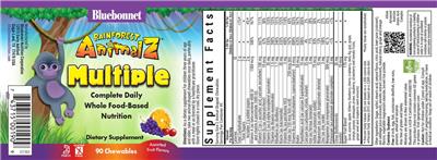 Multiple Assorted Fruit Flavors label