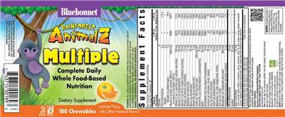 Multiple Orange Flavor label