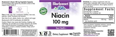 Niacin 100 mg label