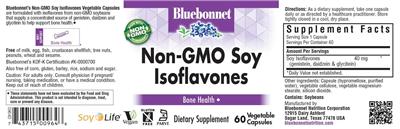 Non-GMO Soy Isoflavones label
