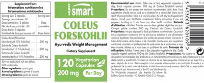 Coleus Forskohlii 200 mg label