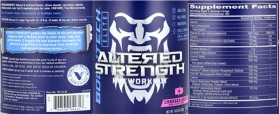 Altered Strength Charged Grape label