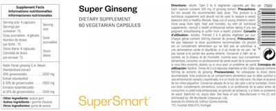 Super Ginseng label