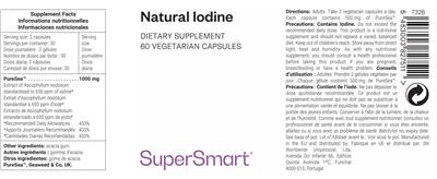 Natural Iodine label