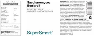 Saccharomyces Boulardii label