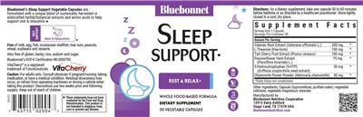 Sleep Support label