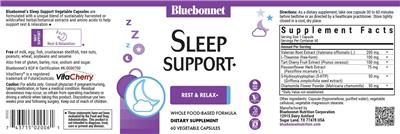 Sleep Support label