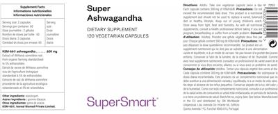Super Ashwagandha label