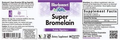 Super Bromelain label