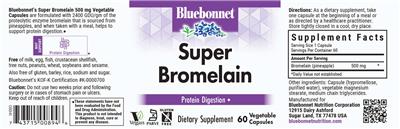 Super Bromelain label
