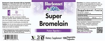 Super Bromelain label