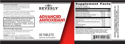 Advanced Antioxidant label