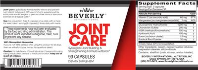 Joint Care label