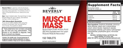 Muscle Mass label