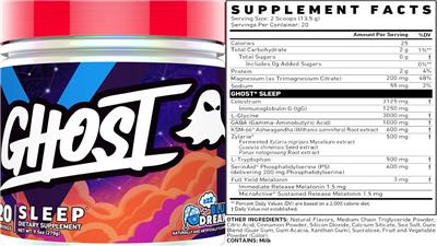 Sleep Blue Dream label