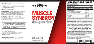 Muscle Synergy label
