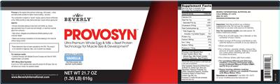 Provosyn Vanilla label