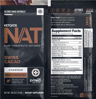NAT Swiss Cacao Charged label