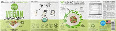 Vegan Protein Blend Unflavored label