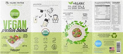 Vegan Protein Blend Unflavored  label