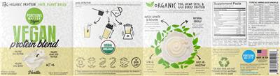 Vegan Protein Blend Vanilla  label