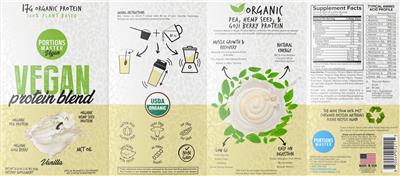 Vegan Protein Blend Vanilla  label