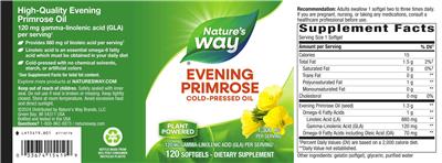 Evening Primrose label