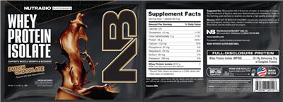 Whey Protein Isolate Dutch Chocolate label
