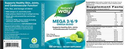 MEGA 3/6/9 Lime Flavored label