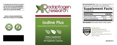 Iodine Plus label