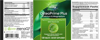OsteoPrime Plus Calcium & Magnesium label