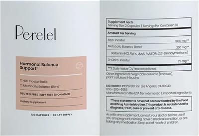 Hormonal Balance Support label