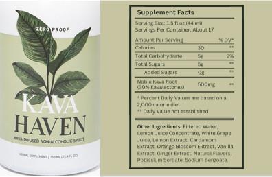 Kava Haven label
