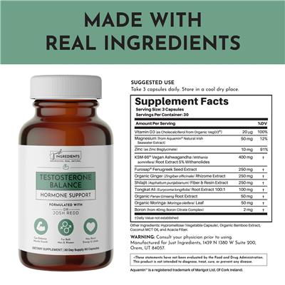 Testosterone Balance label