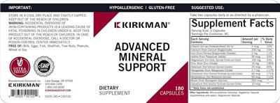 Advanced Mineral Support label