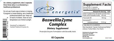 BoswelliaZyme Complex label