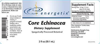 Core Echinacea label