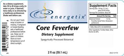 Core Feverfew label