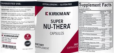 Super Nu-Thera Capsules label