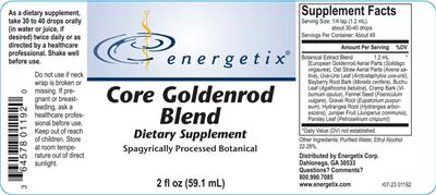 Core Goldenrod Blend label